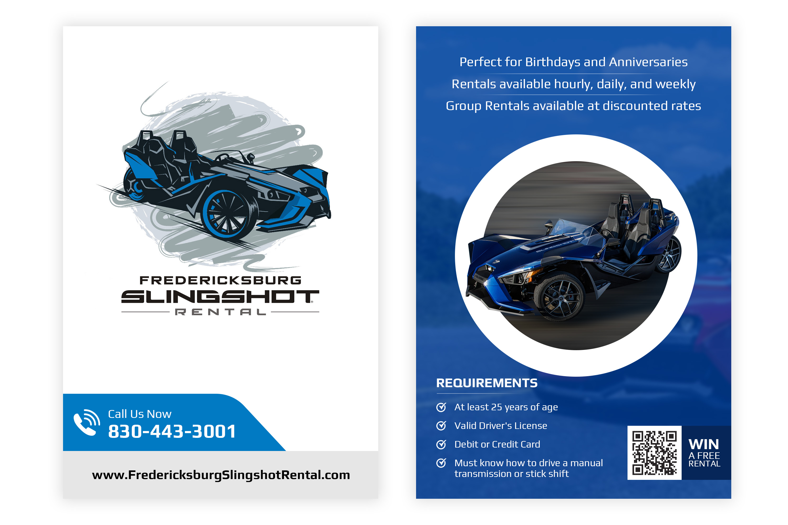 Flyer Design by colorpixel.in for Houston Slingshot Rental | Design #22968090
