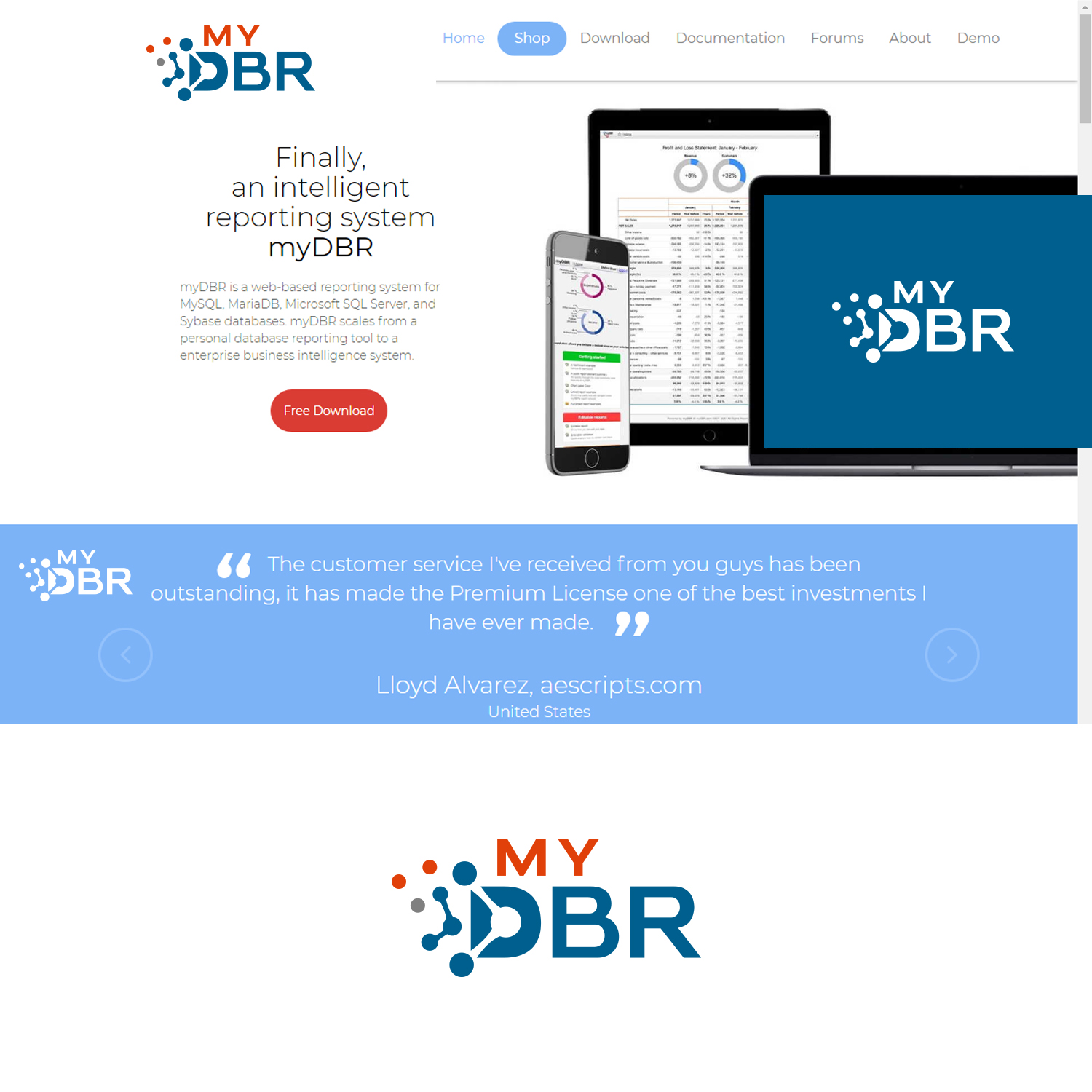 Diseño de Logo por Maxo-Biz para myDBR.com | Diseño #22928907