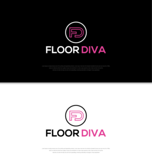 FLOOR + DIVA //  FD //FLOOR DIVA | Logo Design by sushsharma99