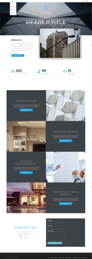 Website for Architecture & Interior Design firm | Wordpress Design by NenadM