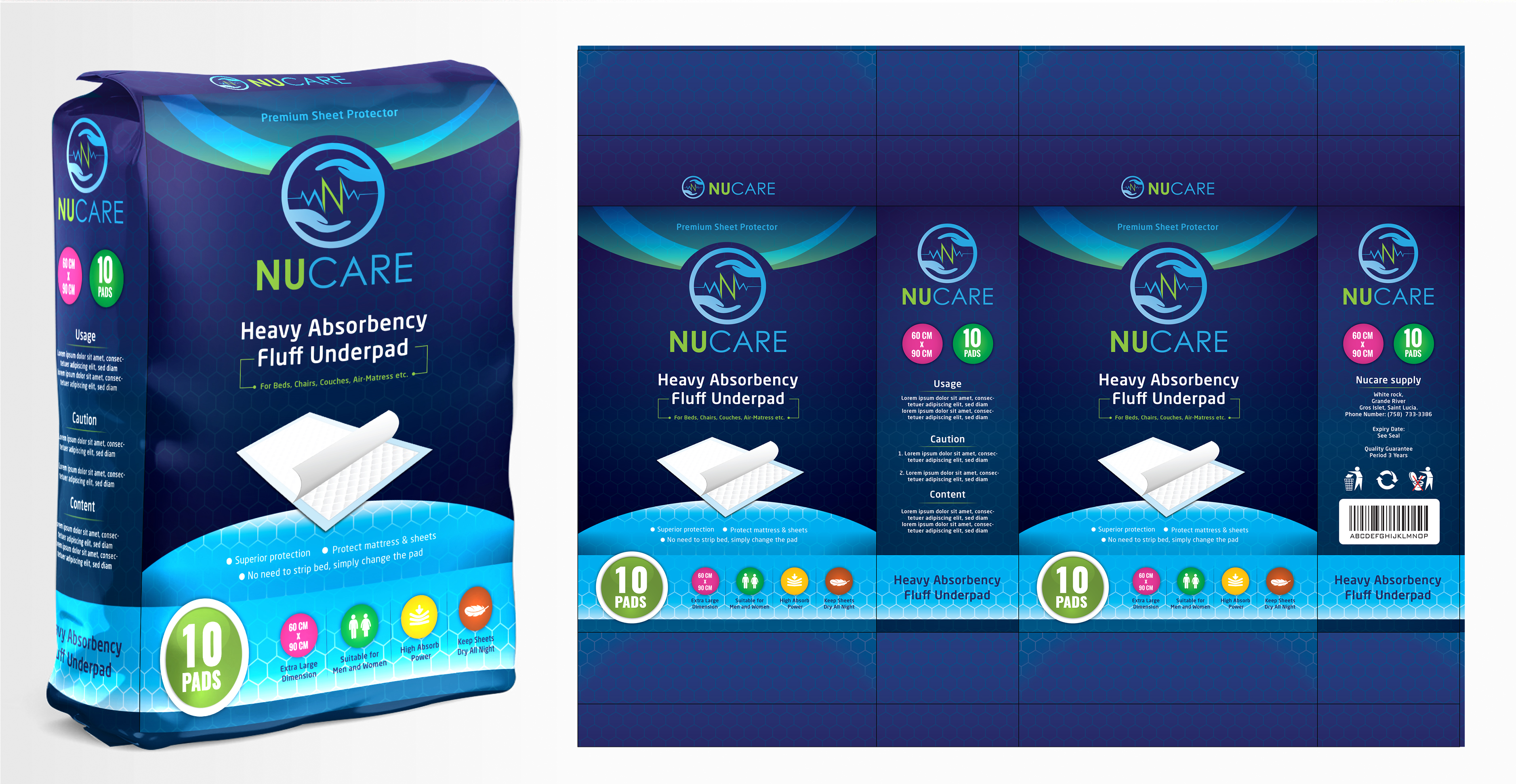 Packaging Design by Navisol Creatives for Nucare Supply | Design #22941357