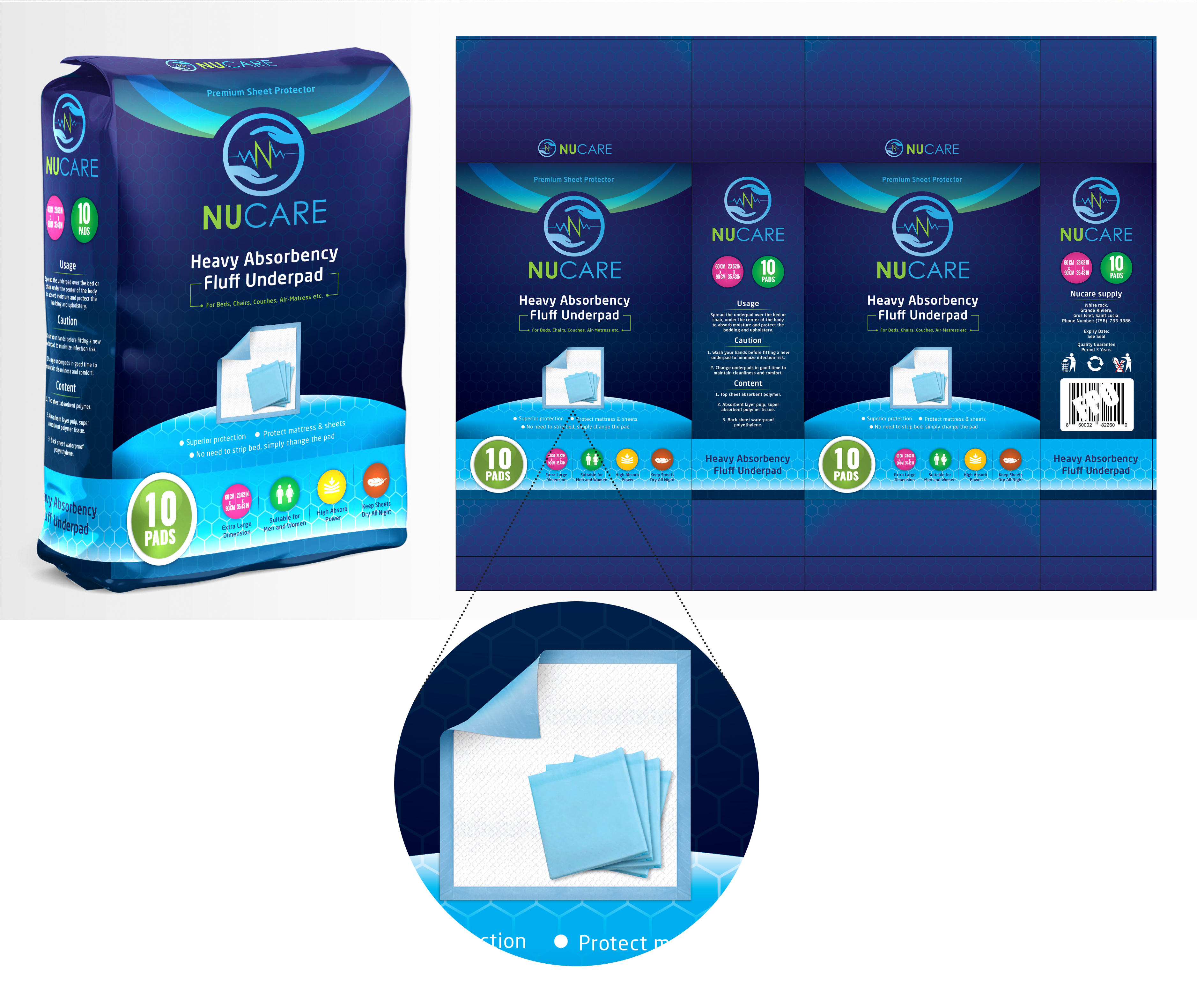 Packaging Design by Navisol Creatives for Nucare Supply | Design #22948147