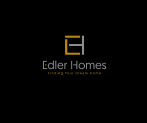 Main text: Edler Homes ------ Tag line: Finding Your Dream Home | Logo Design by Buck Tornado
