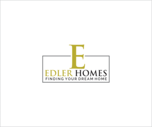 Main text: Edler Homes ------ Tag line: Finding Your Dream Home | Logo Design by pachilakili