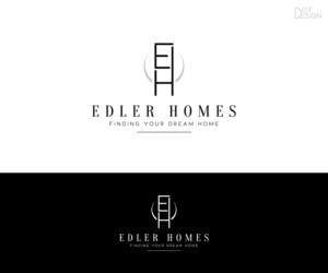 Main text: Edler Homes ------ Tag line: Finding Your Dream Home | Logo Design by Dot Design 3