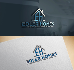 Main text: Edler Homes ------ Tag line: Finding Your Dream Home | Logo Design by Mono.co