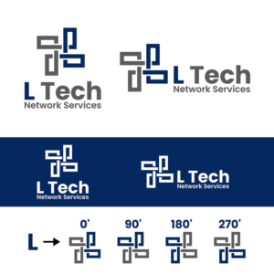 L Tech Network Services or L Tech | Logo Design by SGS.Design