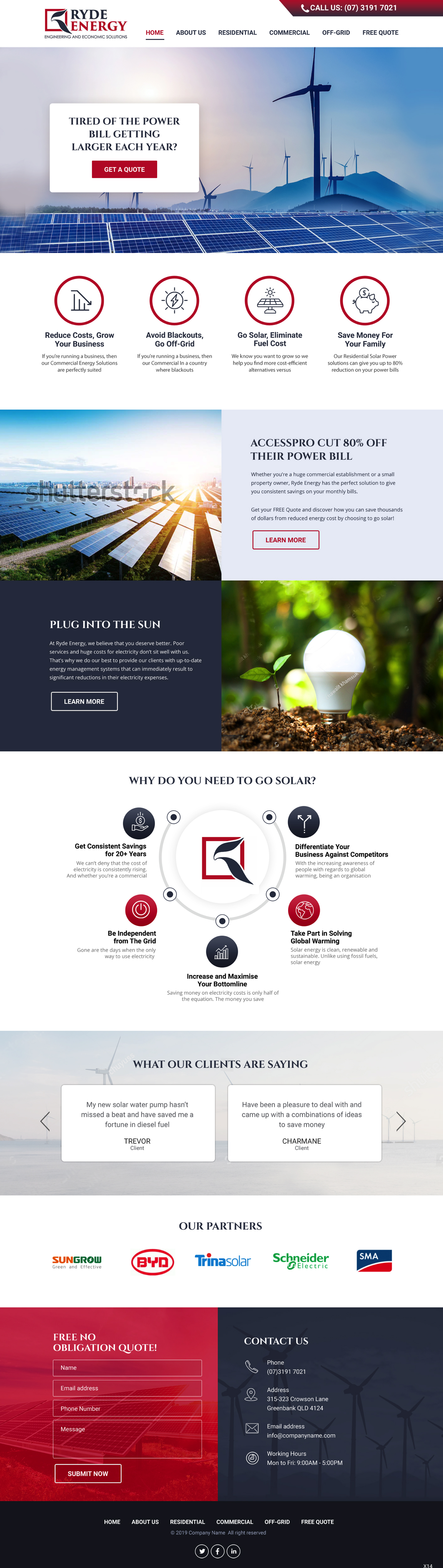 Web Design by pb for Ryde Energy | Design #22945464