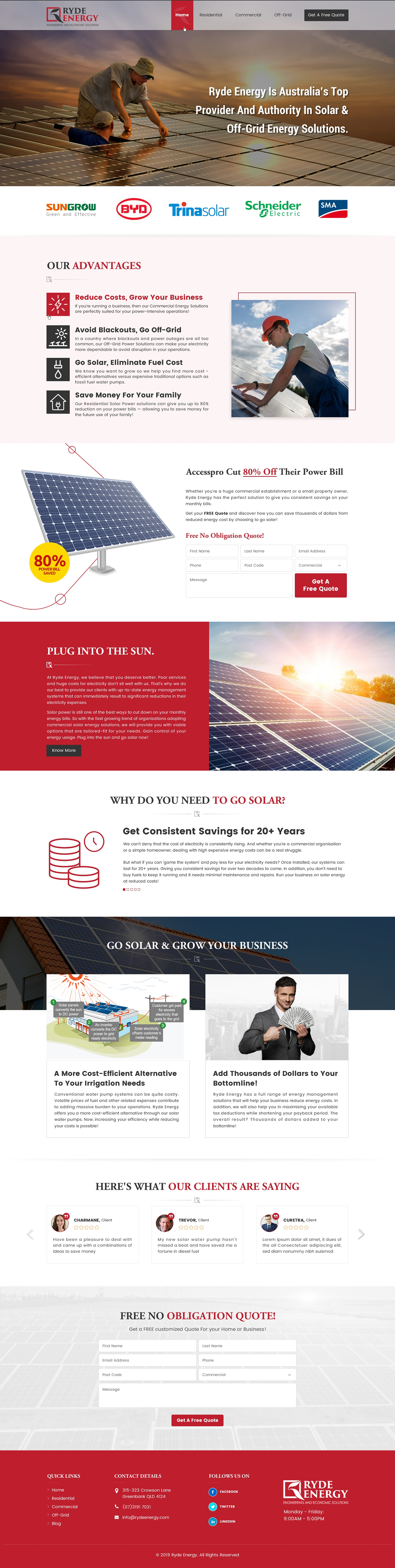 Web-Design von Sbss für Ryde Energy | Design #22950826