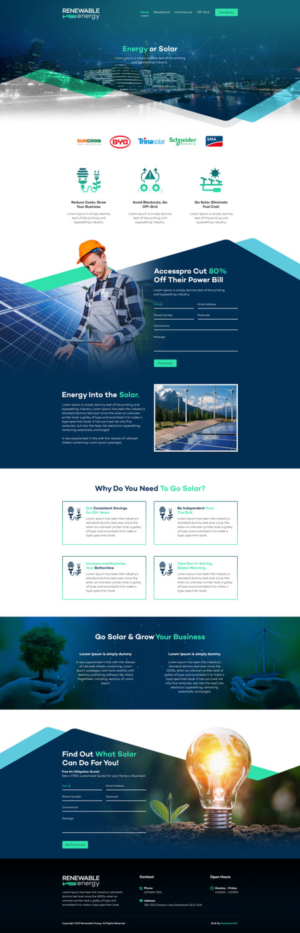 Web Design by Impressive Sol for Ryde Energy | Design #22962256