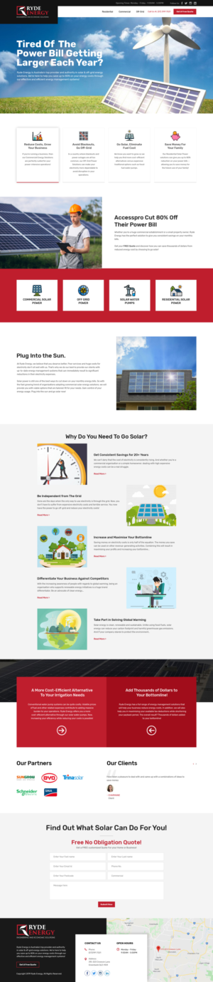 Renewable Energy company needs a new website  | Diseño Web por sai.designer87