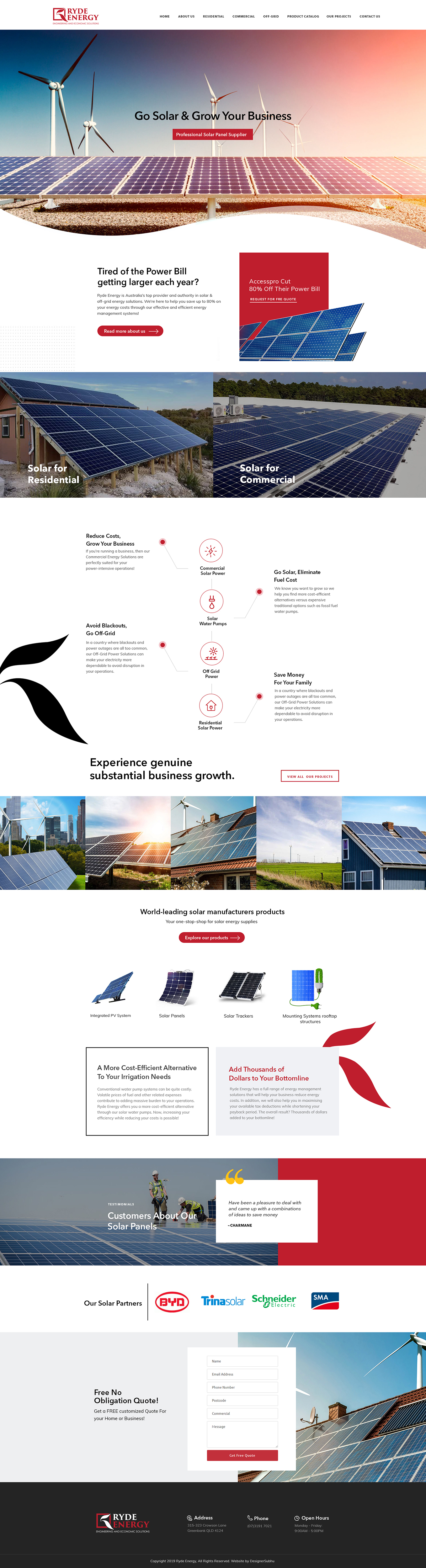 Web Design by subhalaxmi  khamari for Ryde Energy | Design #22974080