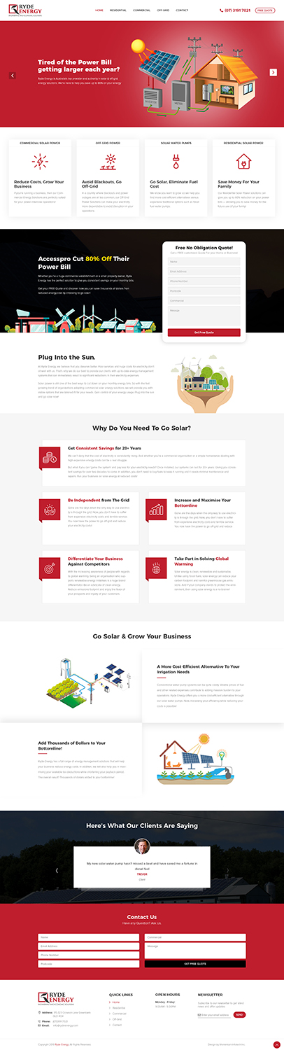 Web-Design von Grewal für Ryde Energy | Design #22971297