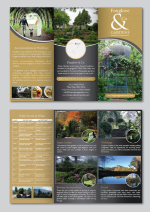 Foxglove & Co Boutique Accommodation & Open Garden | Flyer Design by alex989
