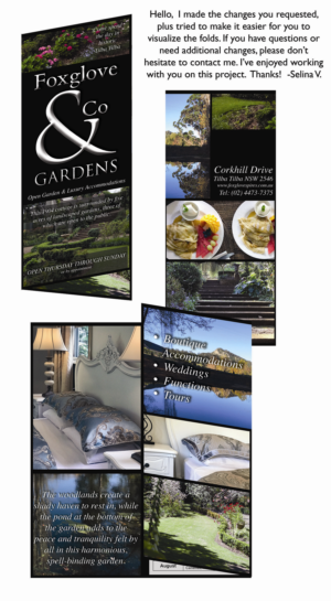 Flyer Design by selinavert 2 for Foxglove & Co | Design: #23005895