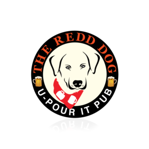 The Redd Dog, U-Pour it Pub | Logo Design by Dennis Jackson Design