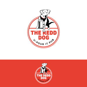 The Redd Dog, U-Pour it Pub | Logo Design by Rii