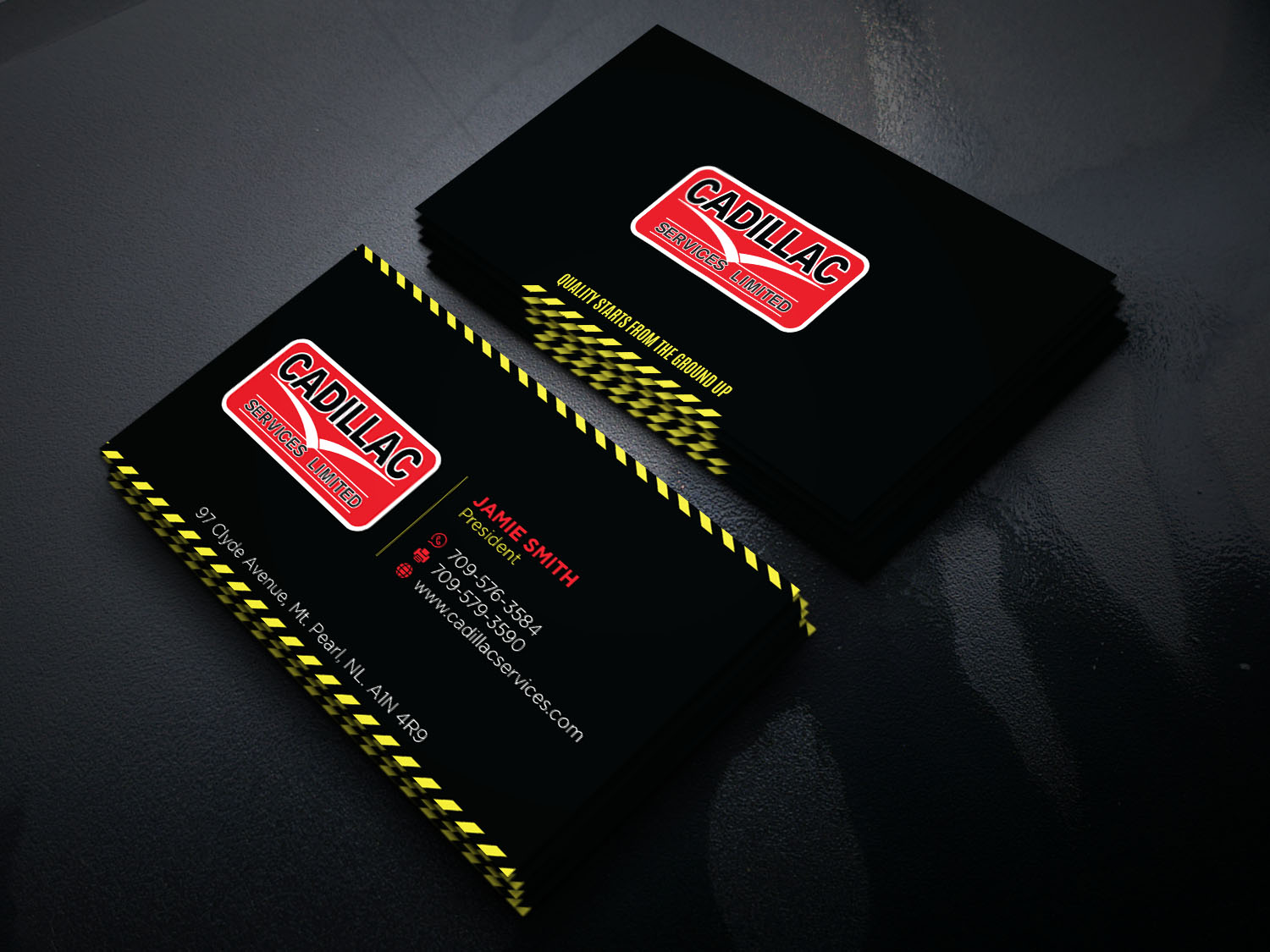Business Card Design by Verified artistry for Cadillac Services Ltd | Design #22950024