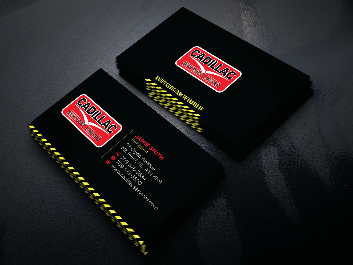Business Card Design by Verified artistry for Cadillac Services Ltd | Design #22950025