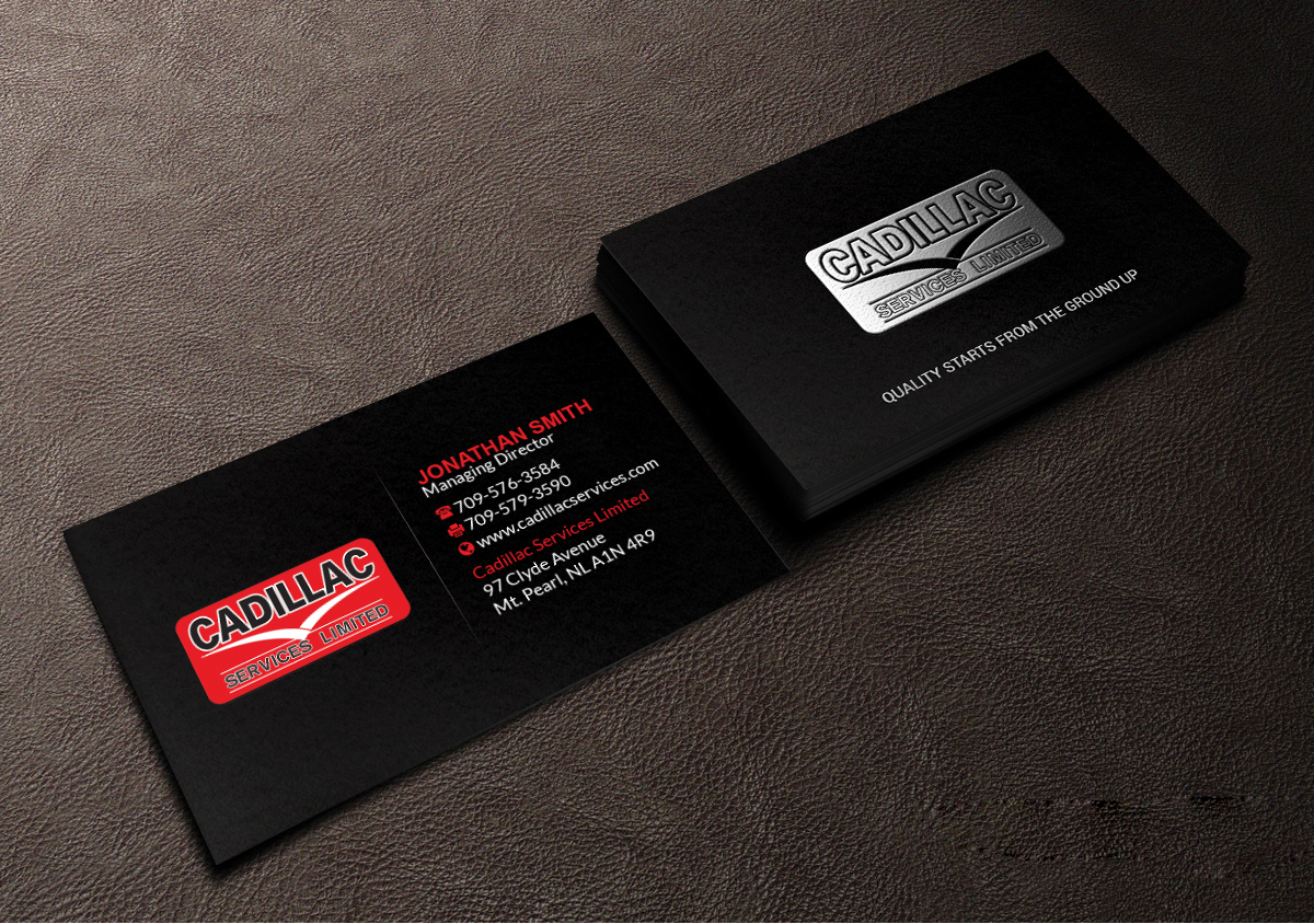 Business Card Design by Creations Box 2015 for Cadillac Services Ltd | Design #22950555