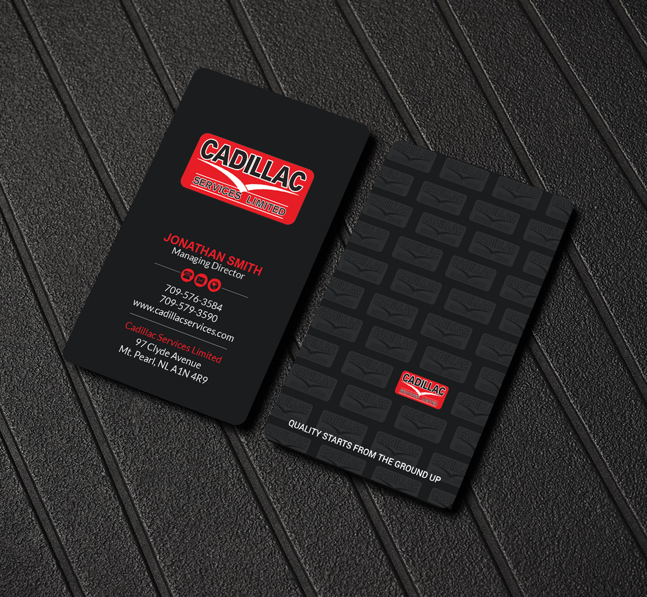 Business Card Design by Creations Box 2015 for Cadillac Services Ltd | Design #22950563