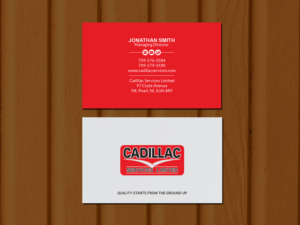 Diseño de Tarjeta de Presentación por Creations Box 2015 para Cadillac Services Ltd | Diseño: #22951182