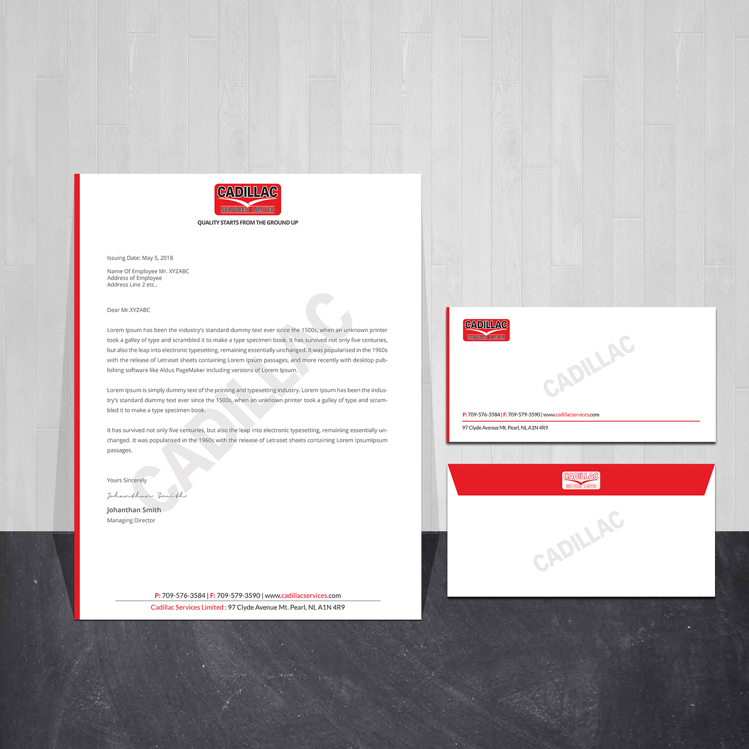 Diseño de Tarjeta de Presentación por Creations Box 2015 para Cadillac Services Ltd | Diseño #22961111