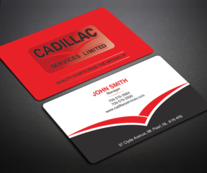 Business Card Design by LAXMI DESIGNHUB for Cadillac Services Ltd | Design: #22944033