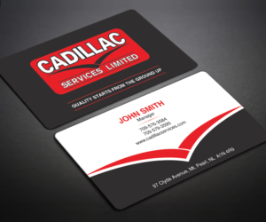 Business Card Design by LAXMI DESIGNHUB for Cadillac Services Ltd | Design: #22944035