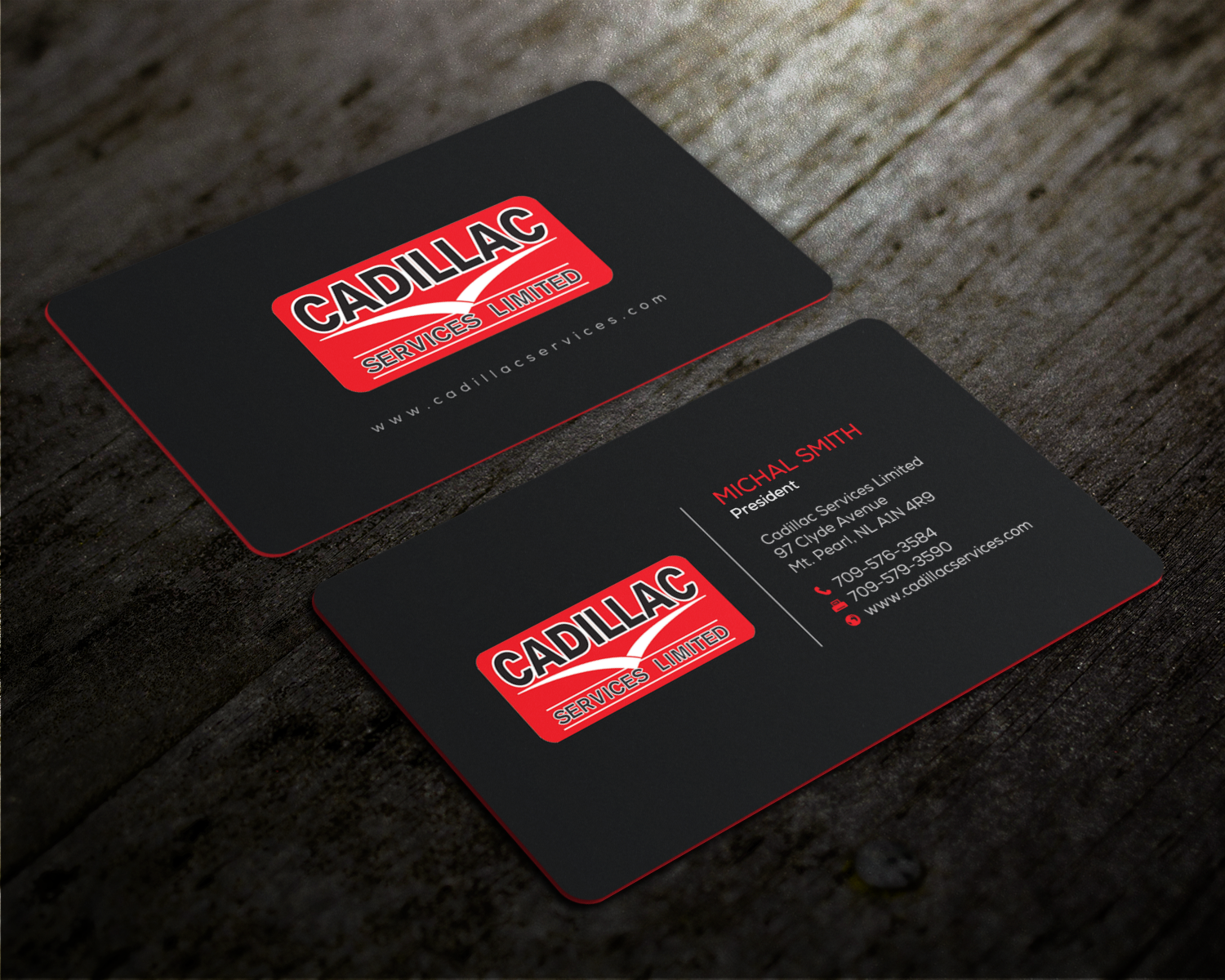 Business Card Design by chandrayaan.creative for Cadillac Services Ltd | Design #22943265