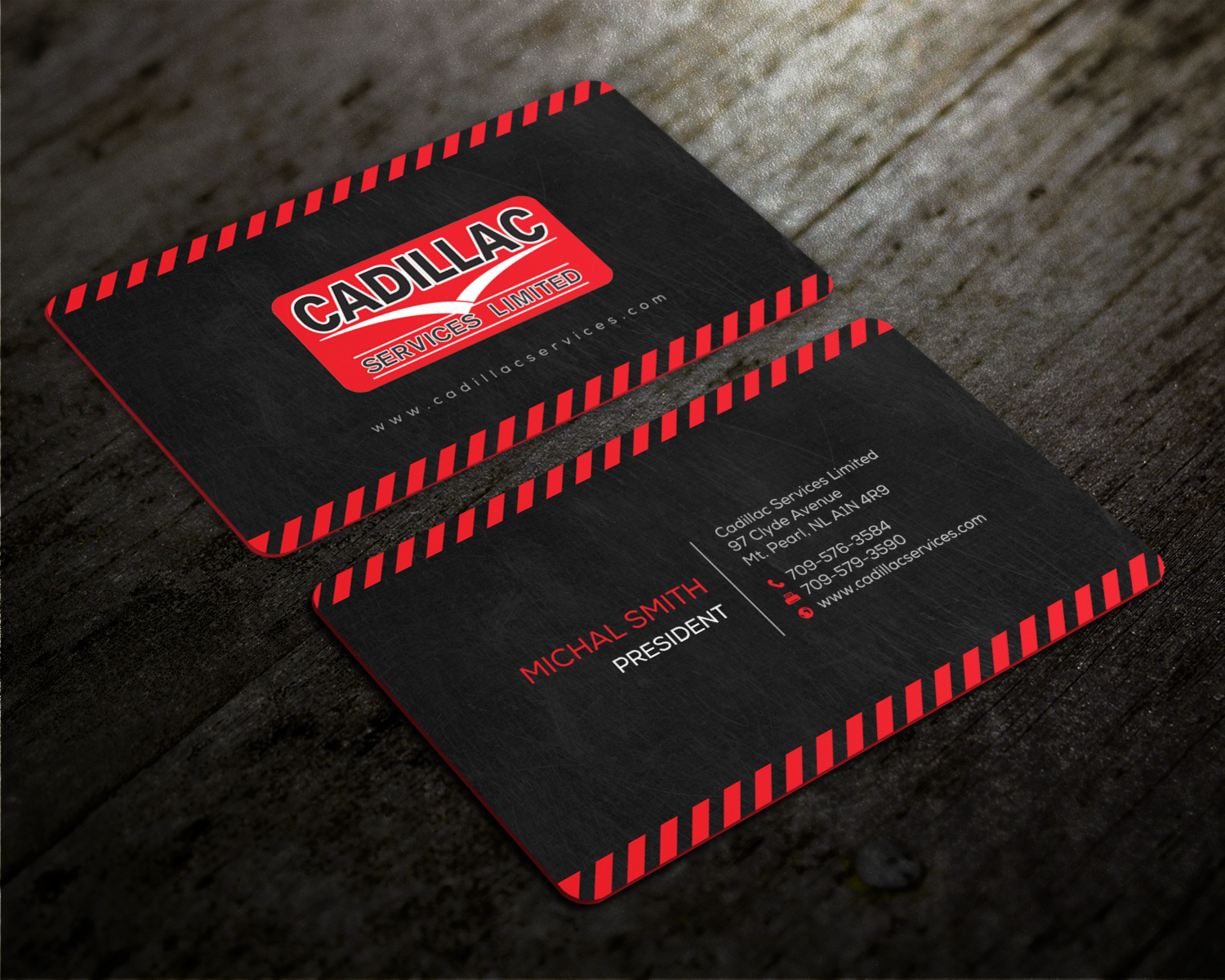 Business Card Design by chandrayaan.creative for Cadillac Services Ltd | Design #22943267