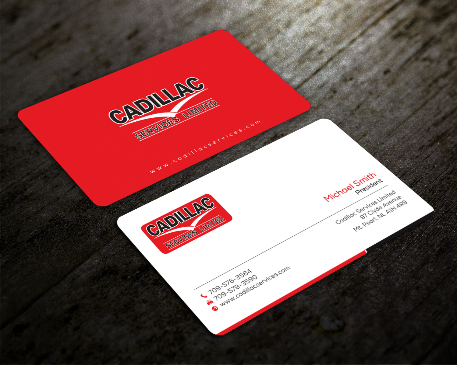 Business Card Design by chandrayaan.creative for Cadillac Services Ltd | Design #22943630