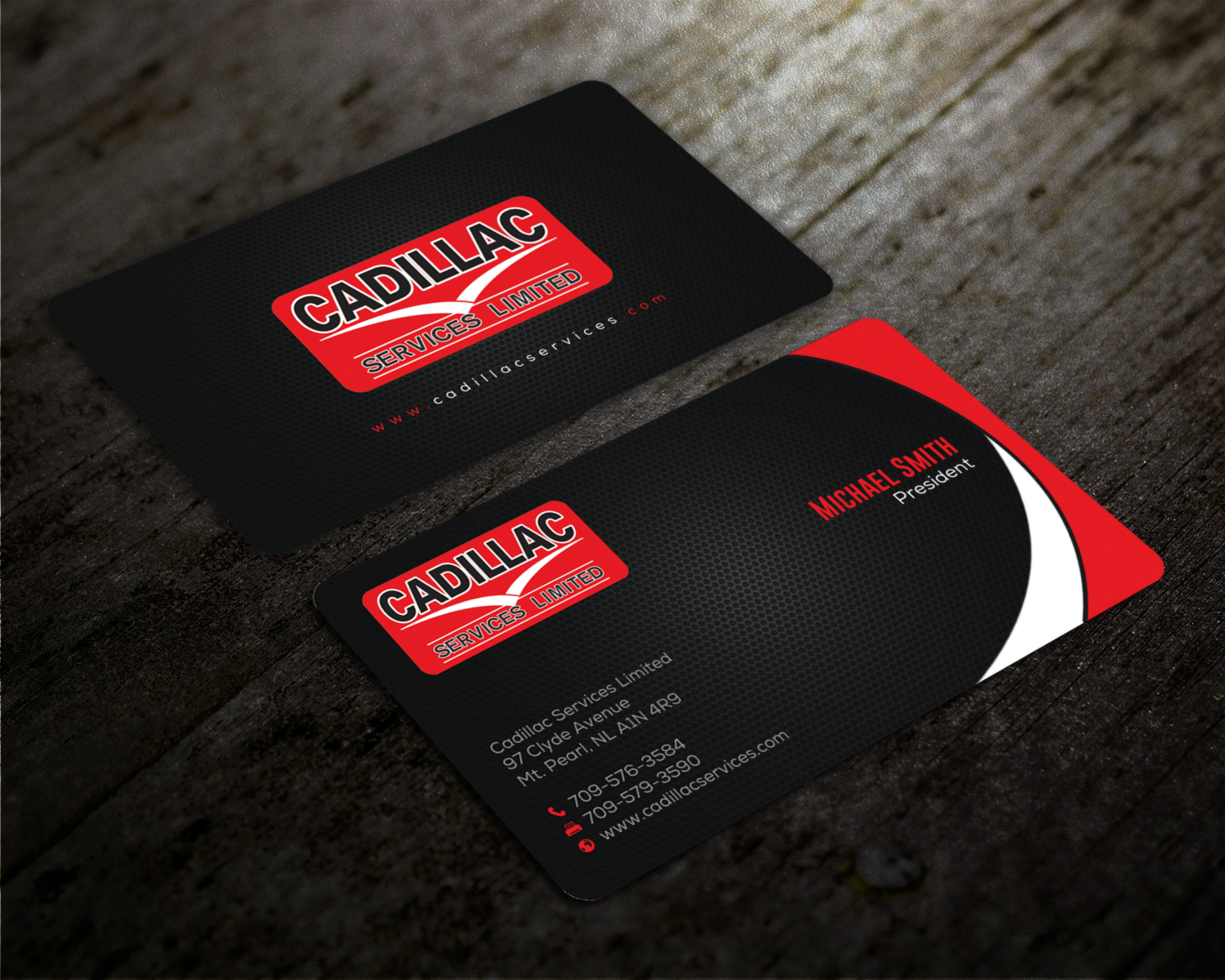 Business Card Design by chandrayaan.creative for Cadillac Services Ltd | Design #22944535