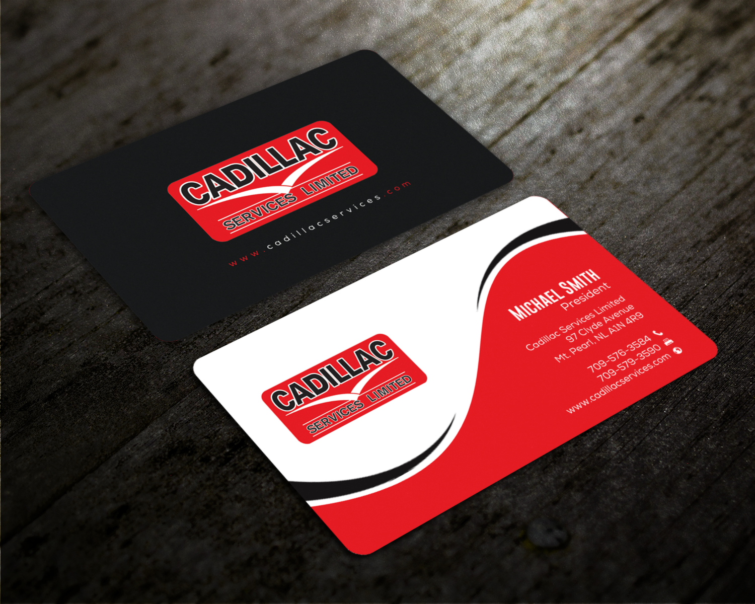 Business Card Design by chandrayaan.creative for Cadillac Services Ltd | Design #22944536