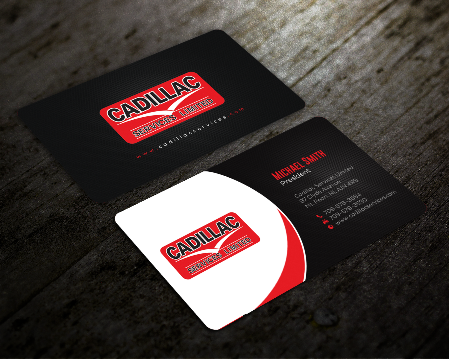 Business Card Design by chandrayaan.creative for Cadillac Services Ltd | Design #22944537