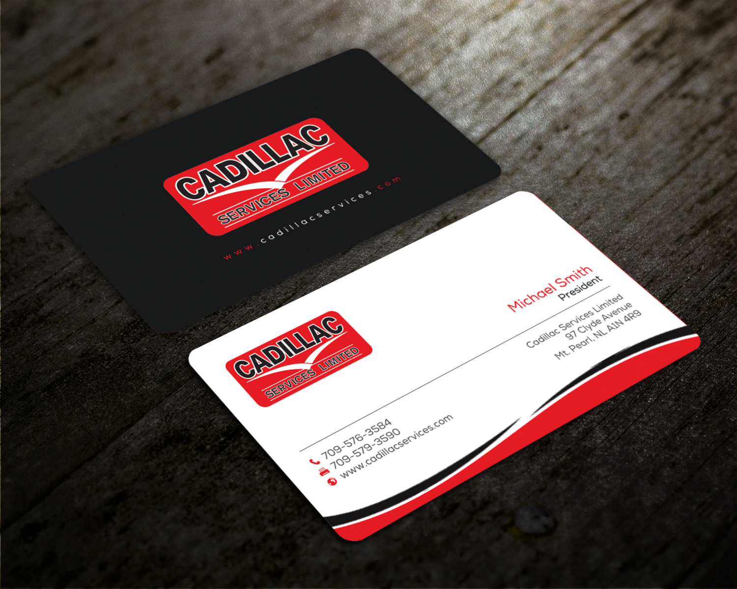 Business Card Design by chandrayaan.creative for Cadillac Services Ltd | Design #22944538