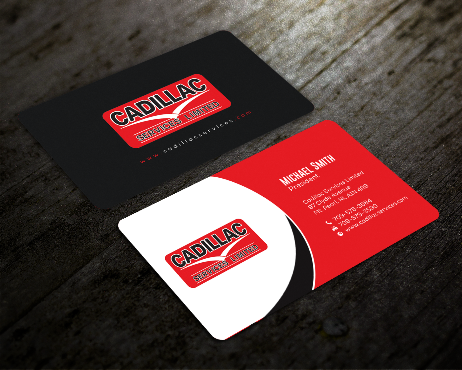 Business Card Design by chandrayaan.creative for Cadillac Services Ltd | Design #22944539