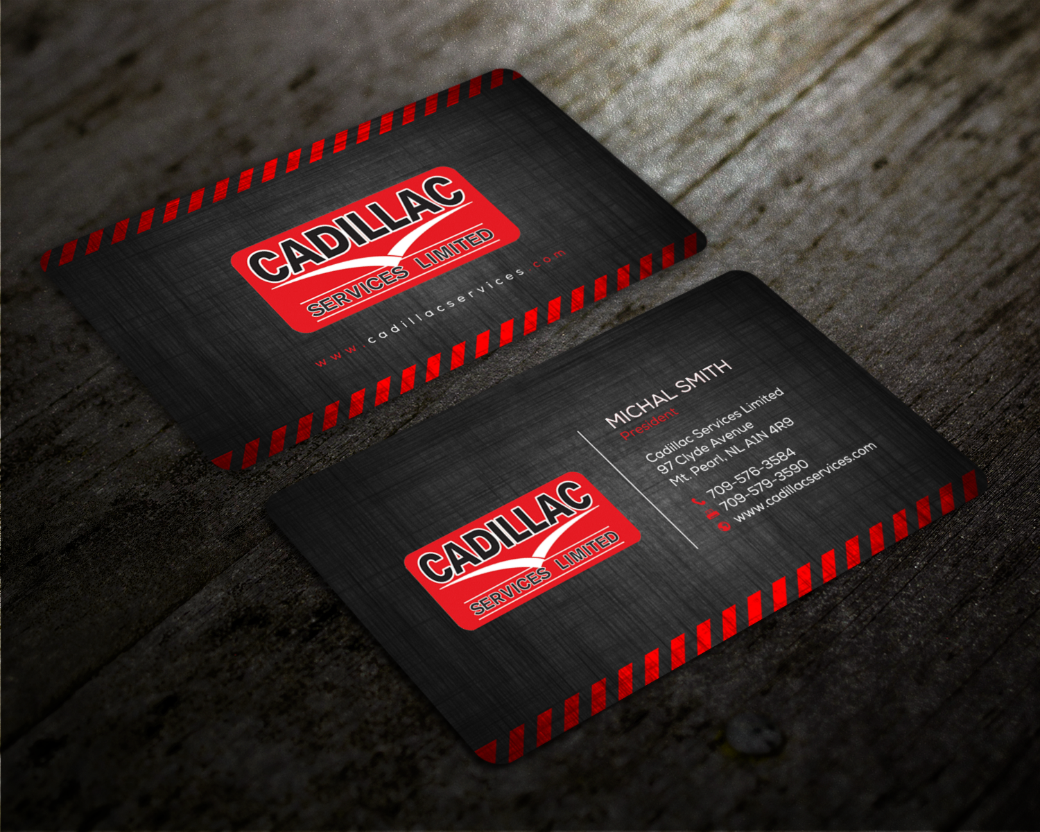Business Card Design by chandrayaan.creative for Cadillac Services Ltd | Design #22961857