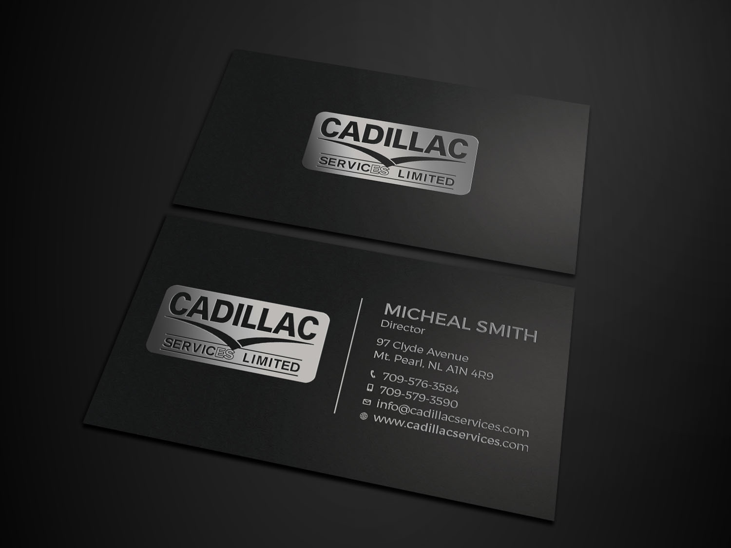 Business Card Design by Tripti Ranjan Gain for Cadillac Services Ltd | Design #22940429