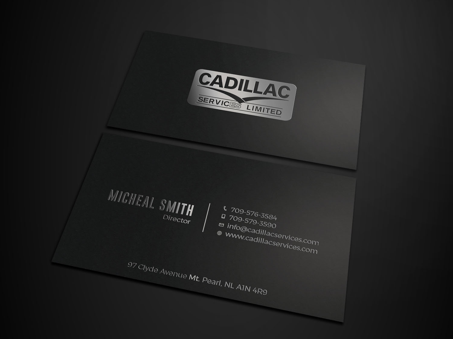 Business Card Design by Tripti Ranjan Gain for Cadillac Services Ltd | Design #22940434