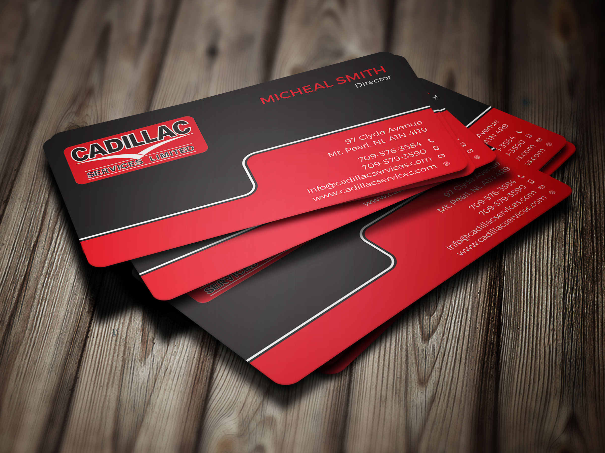 Business Card Design by Tripti Ranjan Gain for Cadillac Services Ltd | Design #22940444