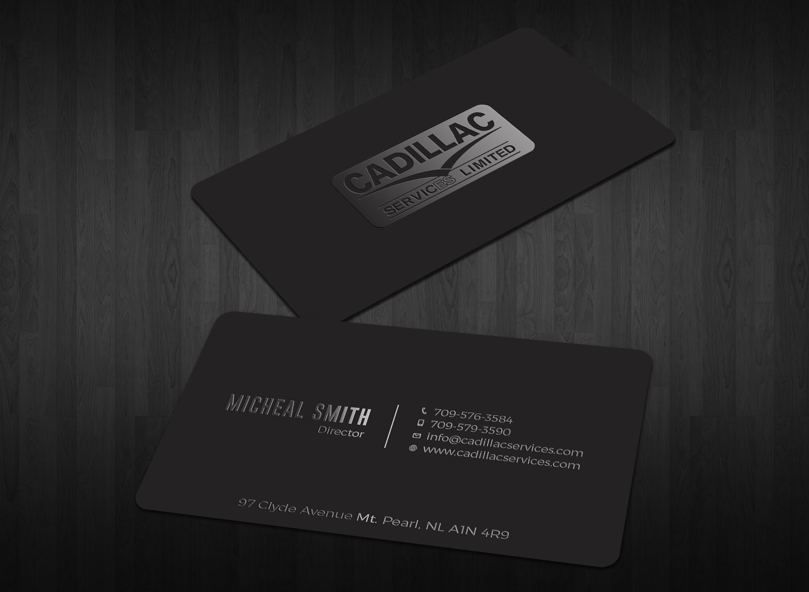 Business Card Design by Tripti Ranjan Gain for Cadillac Services Ltd | Design #22940447
