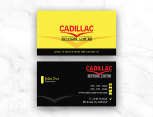 Business Card Design by Moumita_ for Cadillac Services Ltd | Design: #22949942