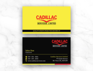 Business Card Design by Moumita_ for Cadillac Services Ltd | Design: #22949944