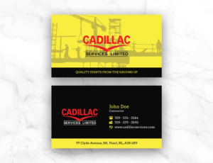 Business Card Design by Moumita_ for Cadillac Services Ltd | Design: #22949945