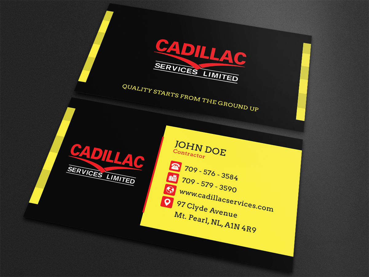 Business Card Design by Moumita_ for Cadillac Services Ltd | Design #22950260