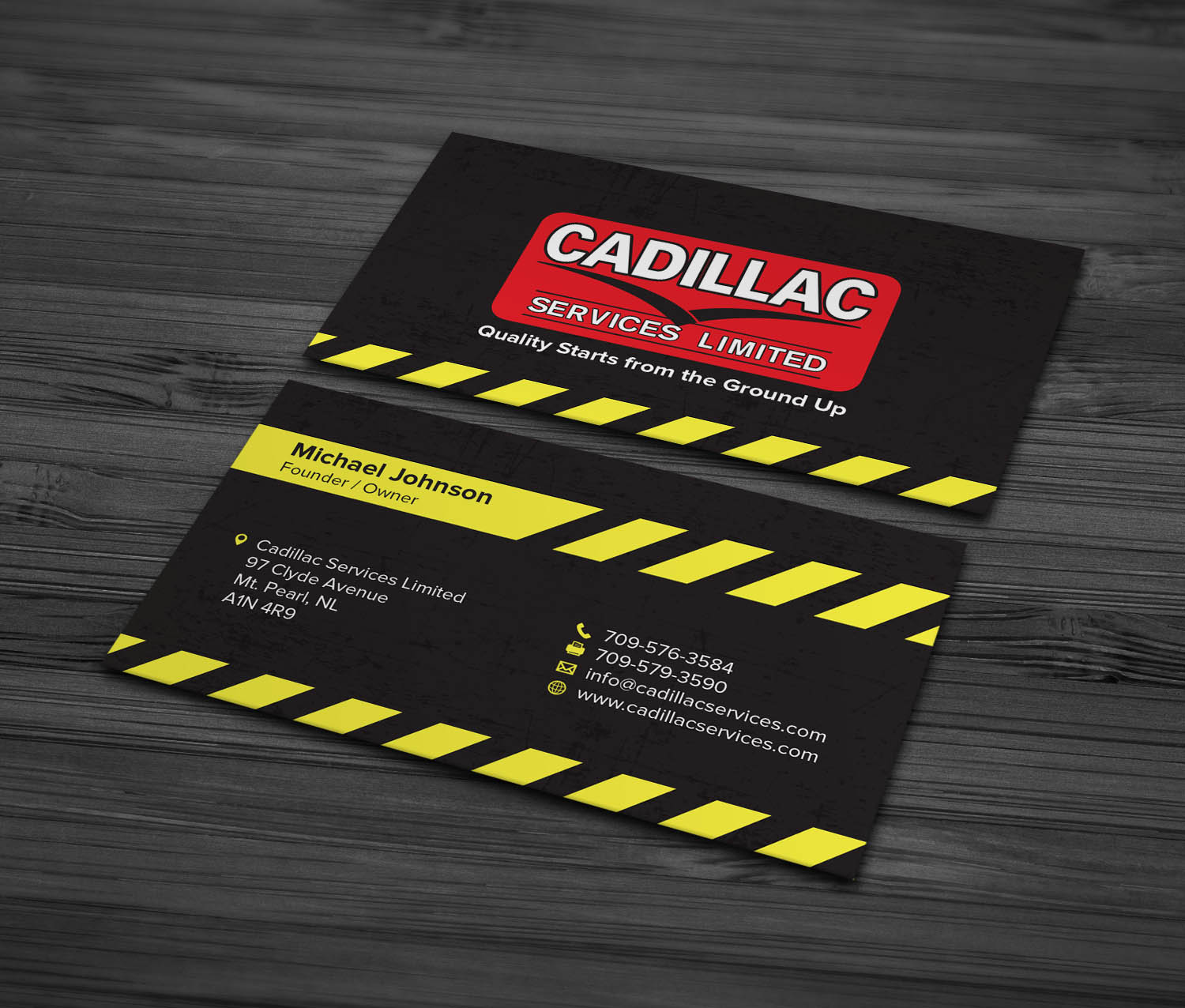 Business Card Design by MDesign for Cadillac Services Ltd | Design #22941883