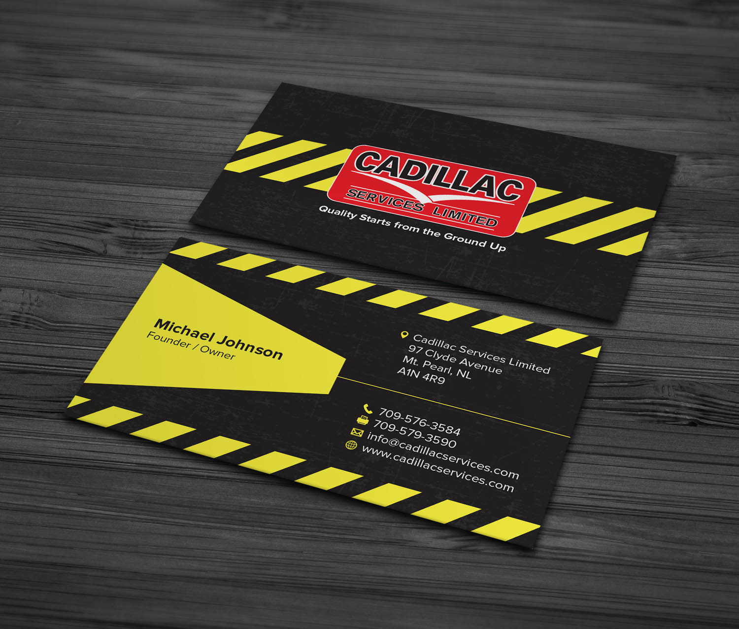 Business Card Design by MDesign for Cadillac Services Ltd | Design #22945247