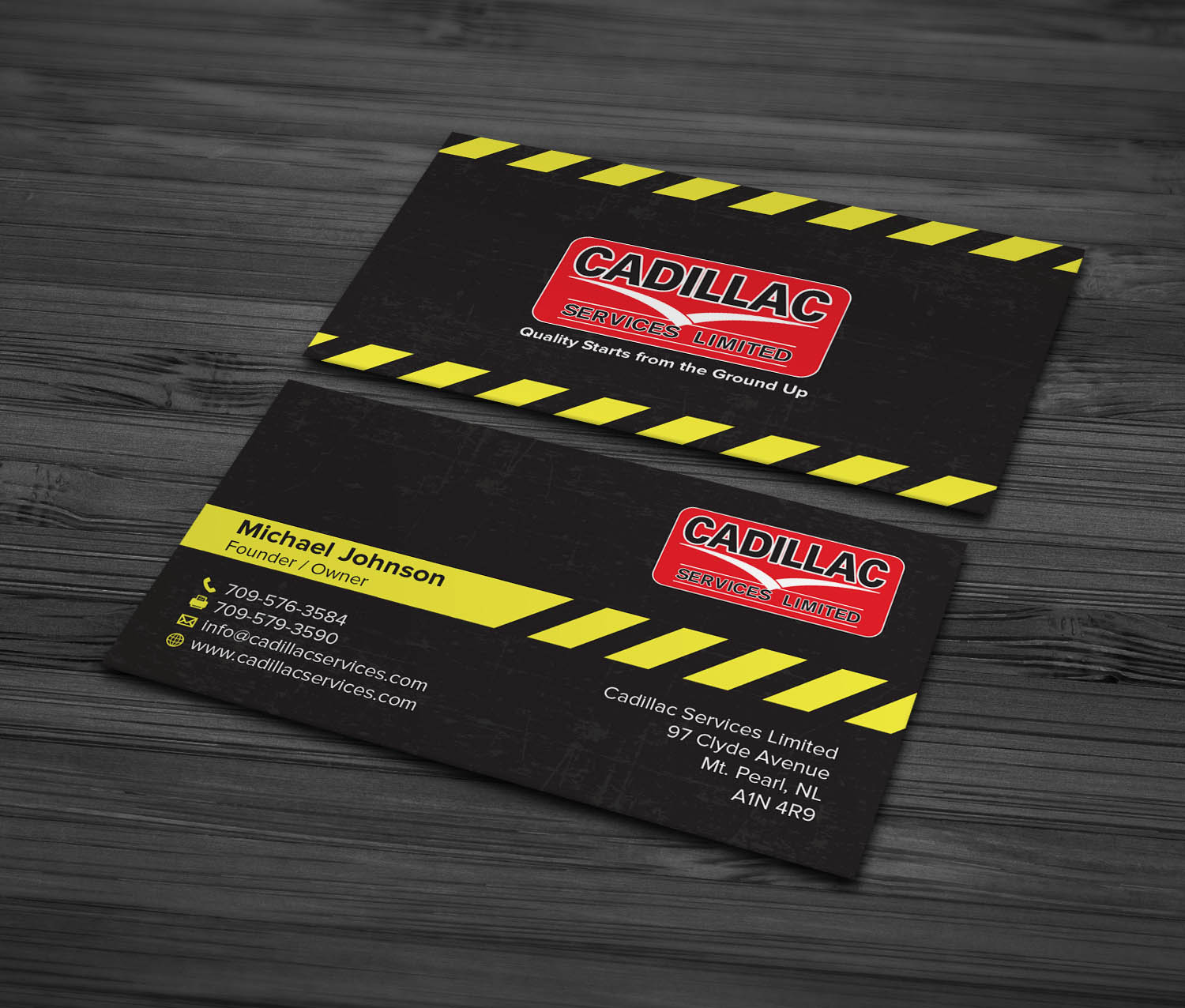 Business Card Design by MDesign for Cadillac Services Ltd | Design #22945249