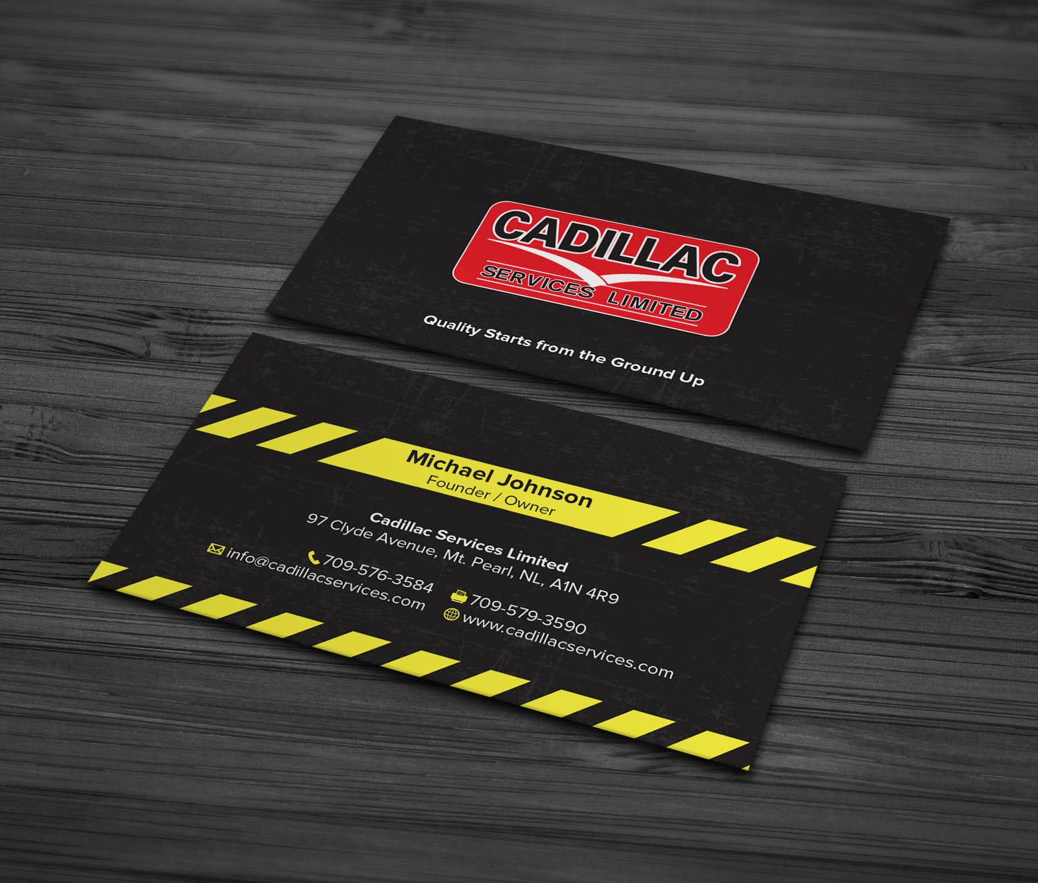 Business Card Design by MDesign for Cadillac Services Ltd | Design #22945251